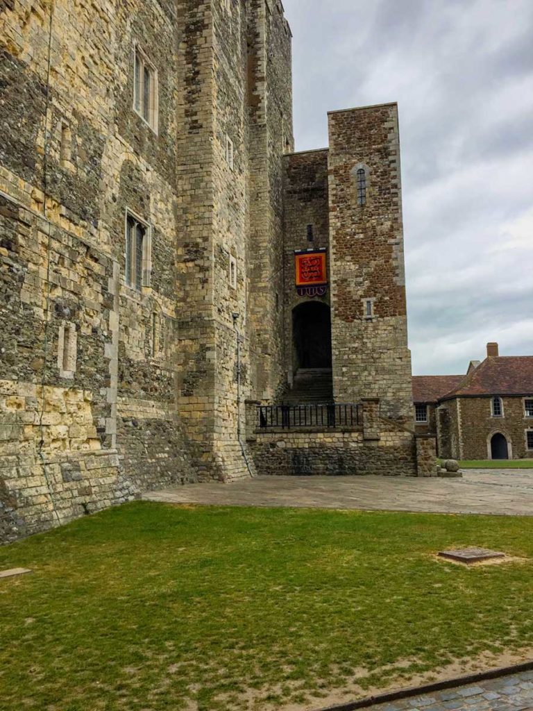 Grey brick stone exterior of the Great Tower.