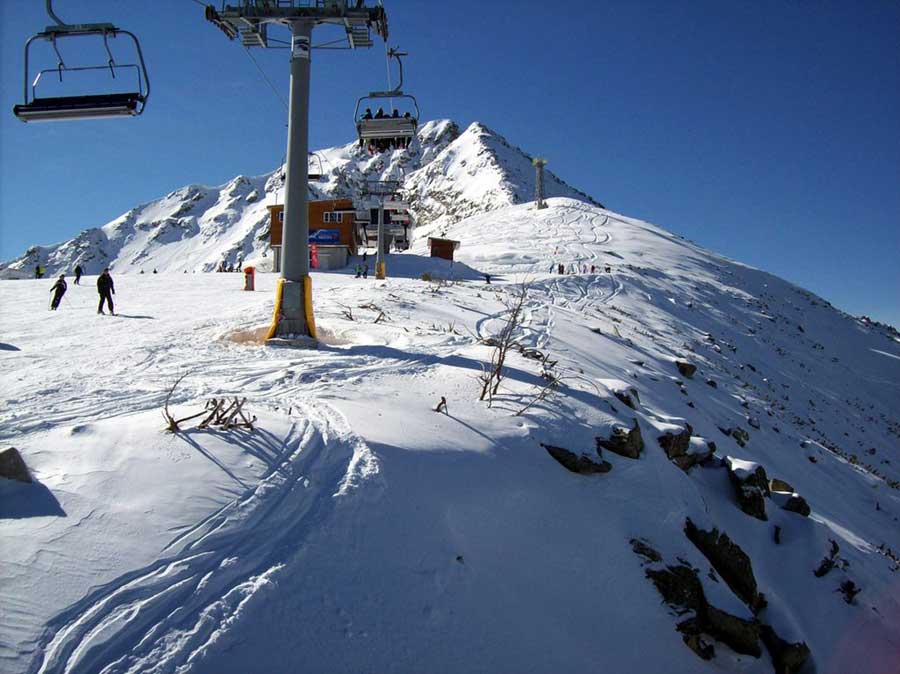 A view from Bansko ski resort located on Pirin Mountains