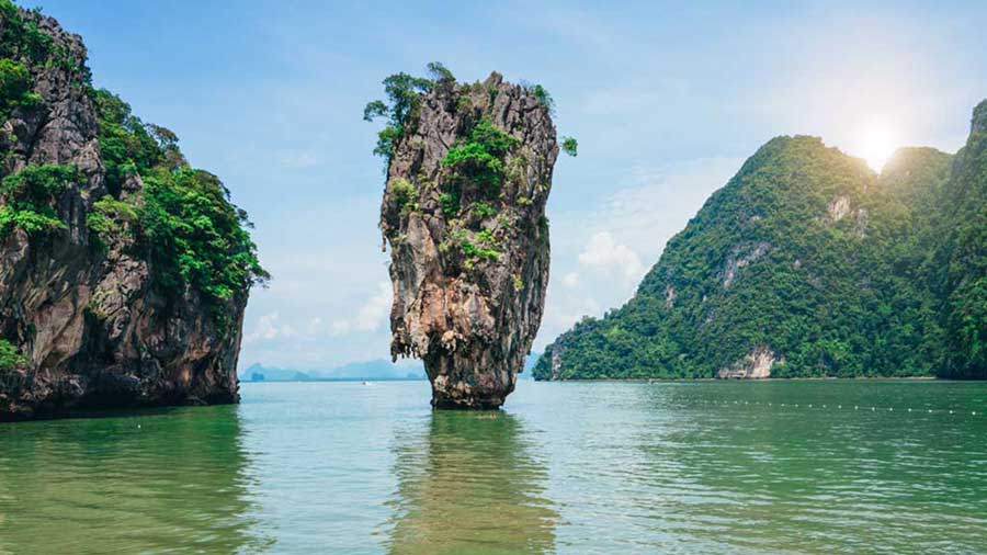 A view from James Bond island in Thailand